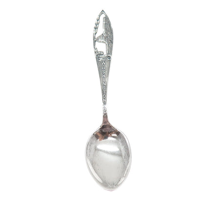 925 Sterling Silver Antique Art Deco Washington DC States & Cities Coffee Spoon
