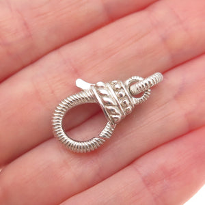Judith Ripka 925 Sterling Silver Bracelet / Necklace Lobster Claw Lock Clasp