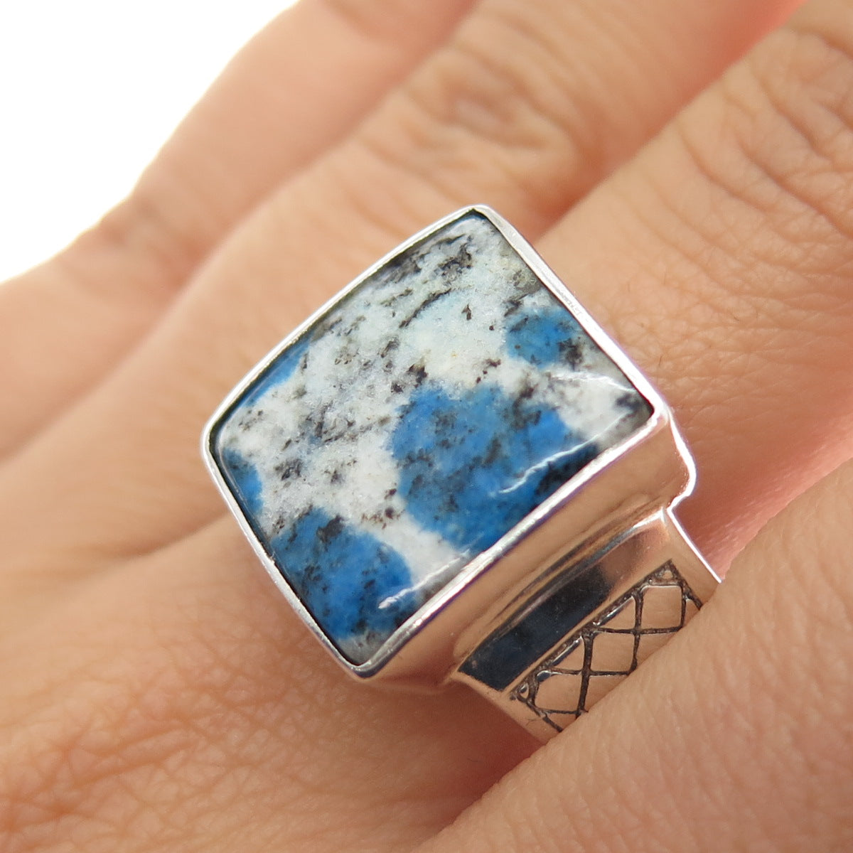 PHLD PlayHardLookDope 925 Sterling Silver Real K2 Jasper Ring Size 10.75