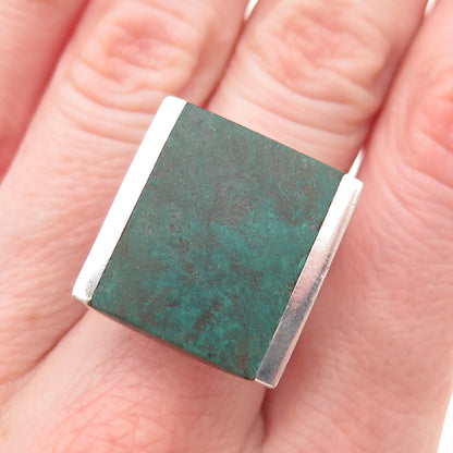 925 Sterling Silver Vintage Real Eilat Modernist Ring Size 7.75