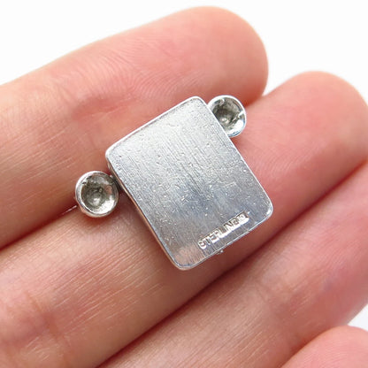925 Sterling Silver Vintage Retro Phone Charm Pendant