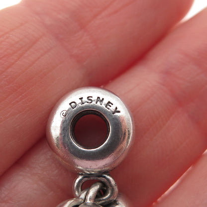 PANDORA & DISNEY 925 Sterling Enamel C Z Mickey Minnie Mouse Heart Dangle Charm