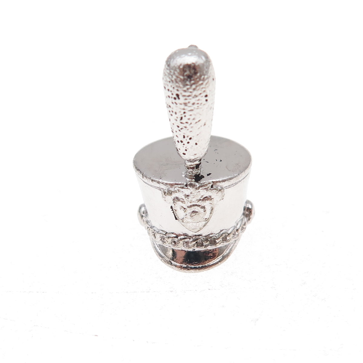 Kinney 925 Sterling Silver Vintage Drum Majorette Band Leader Hat Charm Pendant