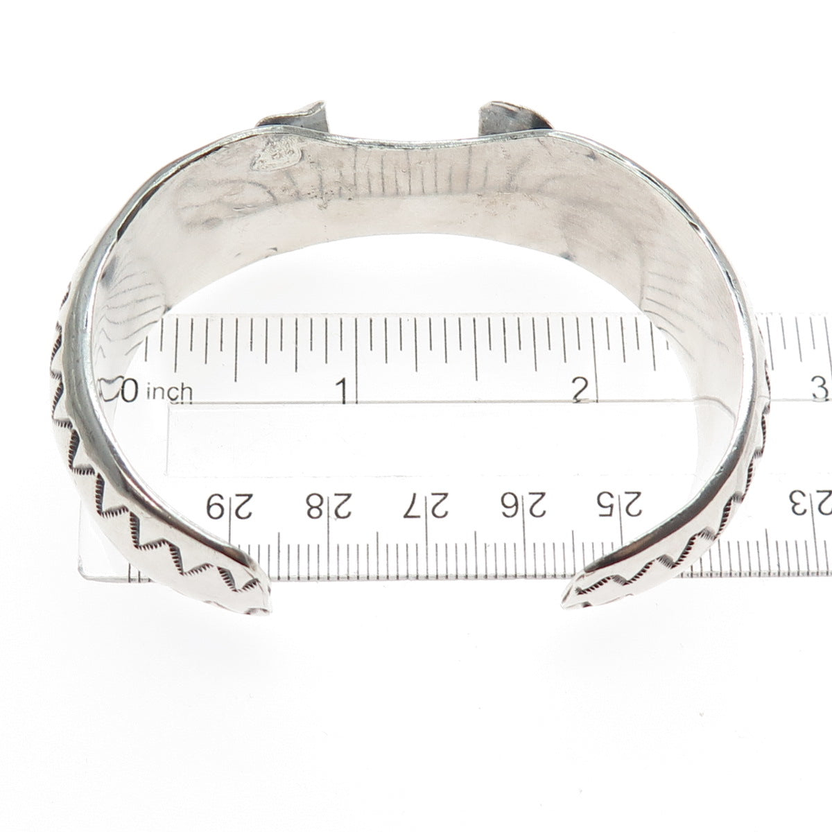 Old Pawn 925 Sterling Silver Antique Adjustable Tribal Watch Band Bracelet 6.5"
