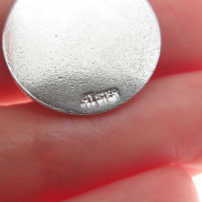 925 Sterling Silver Vintage Enamel United Nations Minimalist Charm Pendant