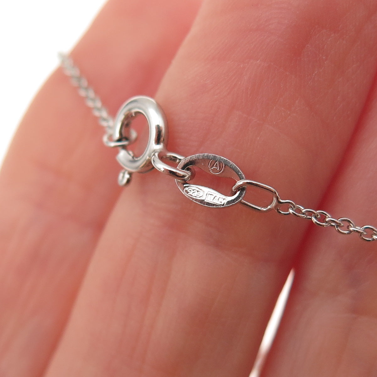 Chuck Clemency 925 Sterling Silver Real Tanzanite Cable Chain Necklace 18"