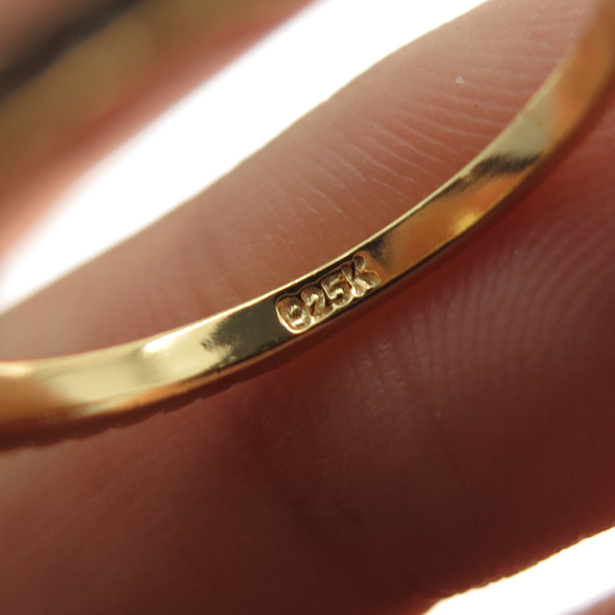 925 Sterling Silver Gold Plated Round-Cut C Z Cross Ring Size 6