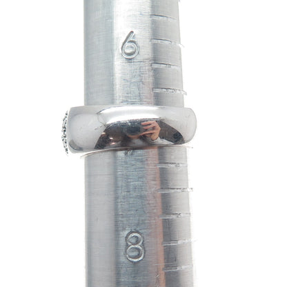 TC CROWN 925 Sterling Silver Round-Cut Cognac C Z Ring Size 7