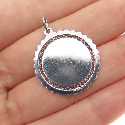 Griffith & Sons 925 Sterling Silver Vintage Happy Anniversary Charm Pendant
