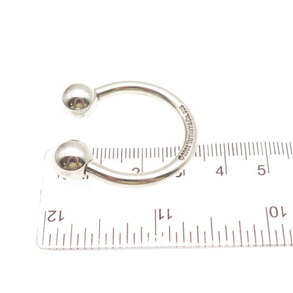 TIFFANY & CO. 925 Sterling Silver Vintage 2001 Screw Ball Key Ring