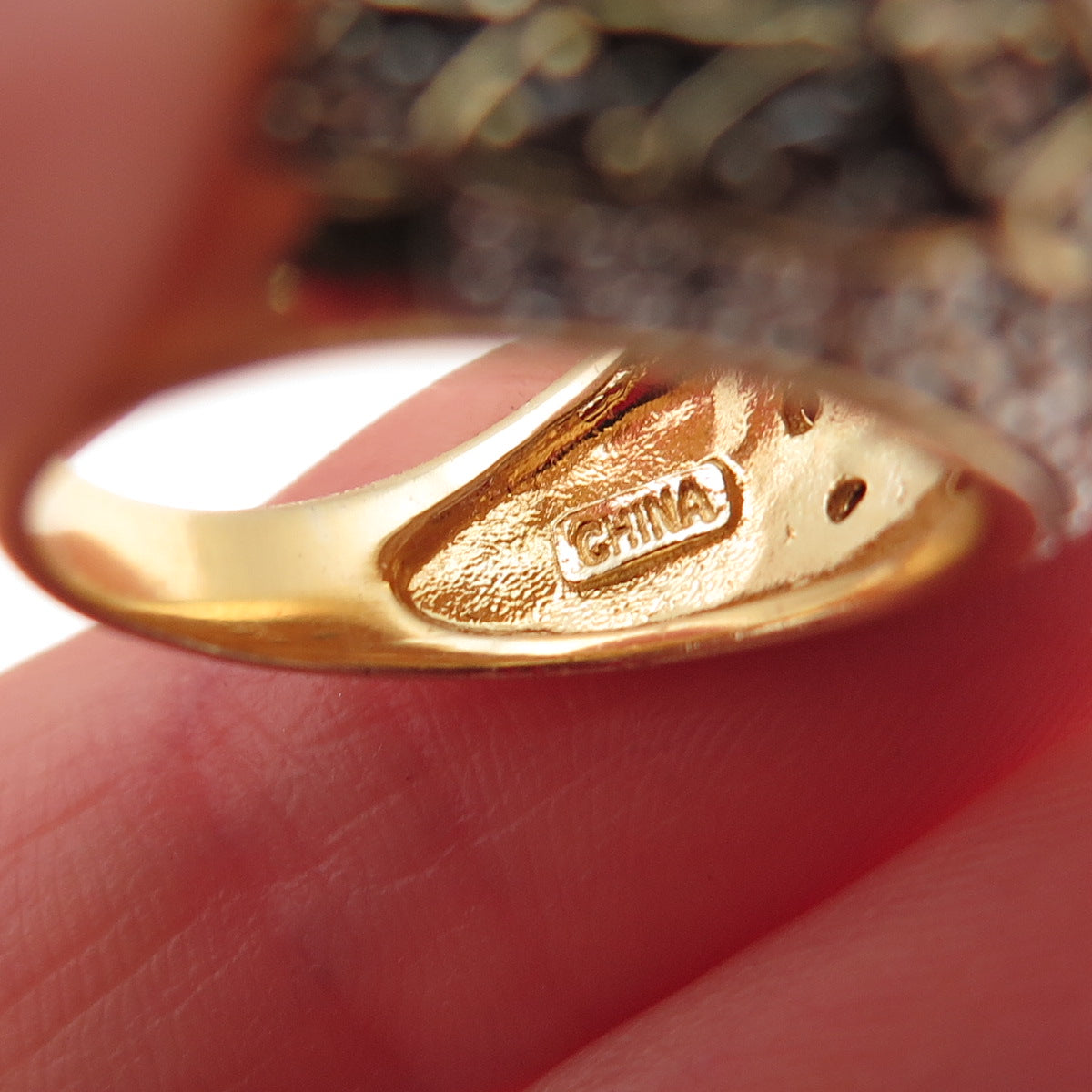 925 Sterling Silver Gold Plated Multi-Color C Z Owl Bird Ring Size 5.25