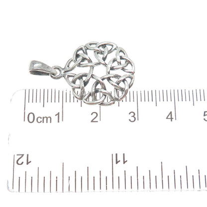 CHARLES WINSTON 925 Sterling Silver Vintage Celtic Trinity Knot Charm Pendant