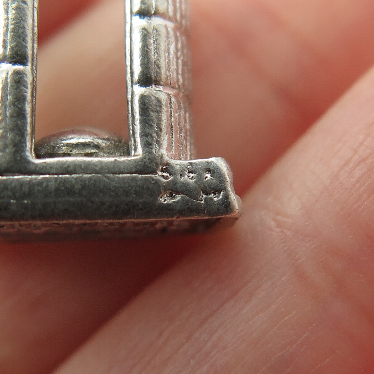 925 Sterling Silver Vintage Toronto City Hall 3D Charm Pendant