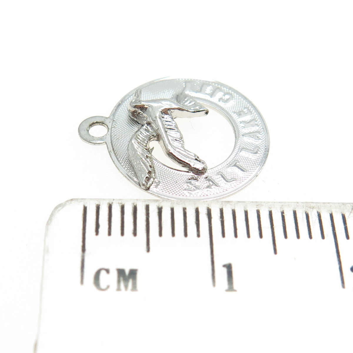 ASCO 925 Sterling Silver Vintage "Salt Lake City" Seagull Charm Pendant