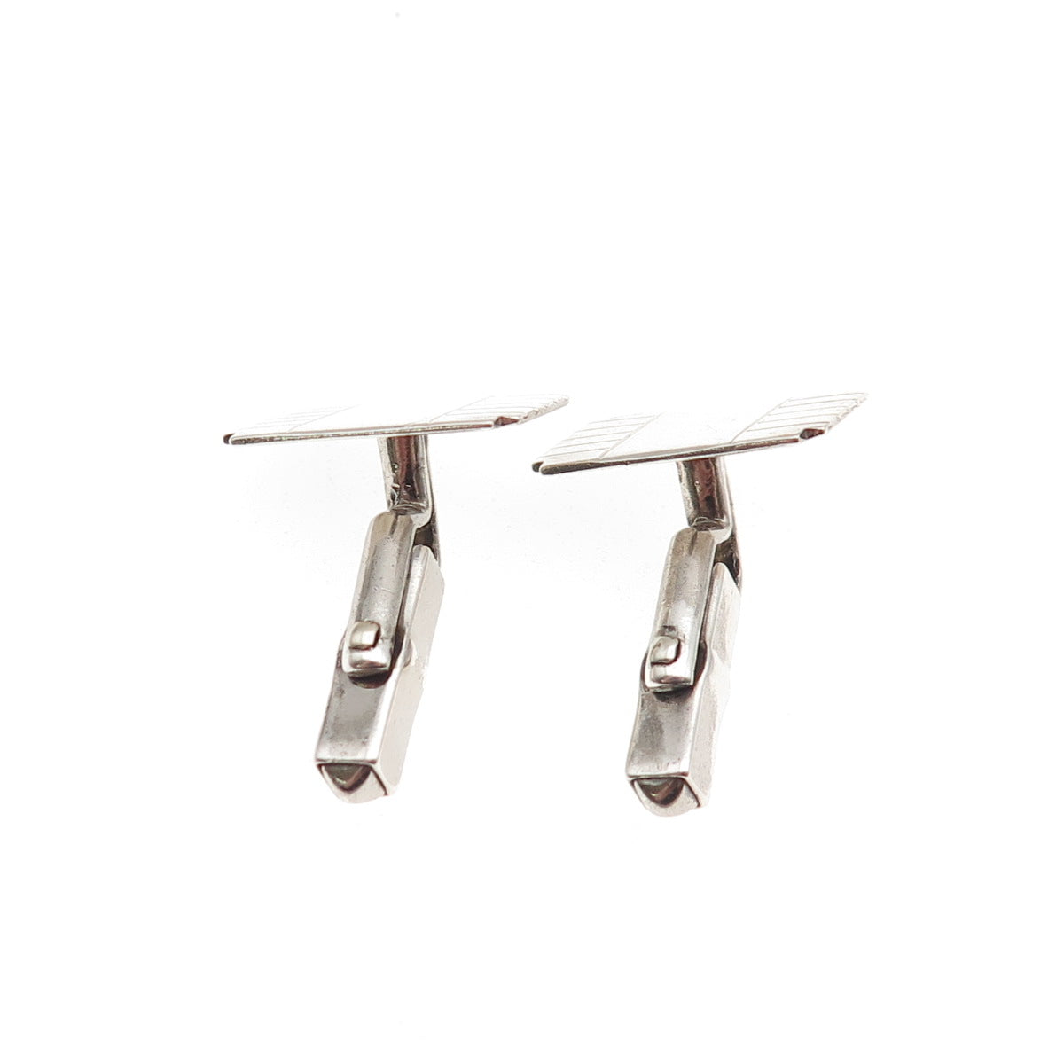 Swank 925 Sterling Silver Antique Art Deco Cufflinks