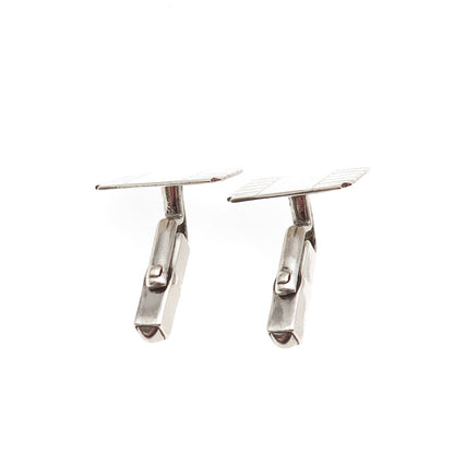 Swank 925 Sterling Silver Antique Art Deco Cufflinks