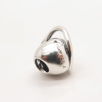 925 Sterling Silver Vintage Chamilia Heart Bead Charm