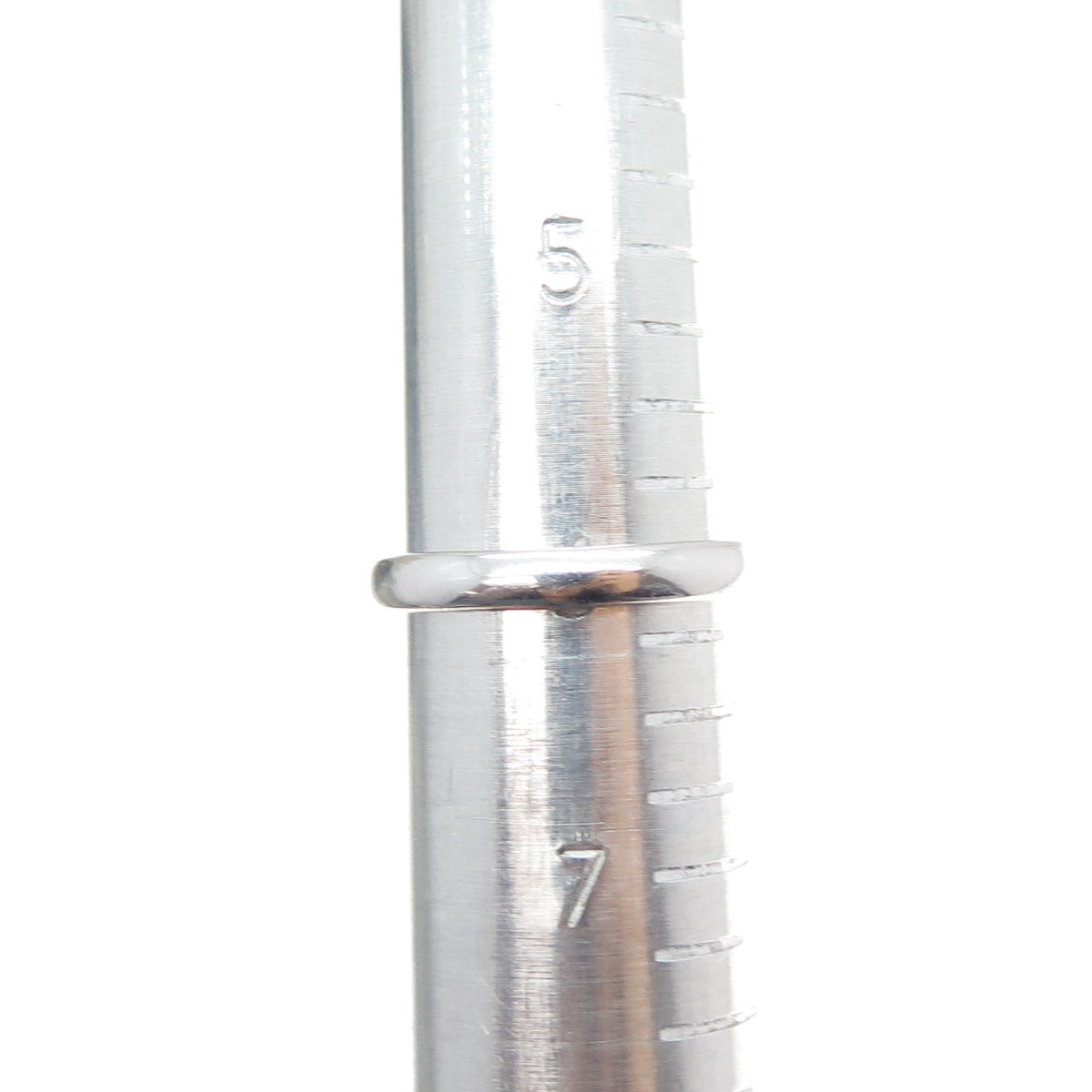 925 Sterling Silver Real Round-Cut Approx. 0.8ct Black Diamond Ring Size 6