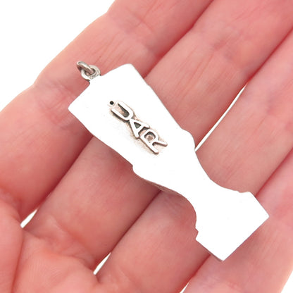 800 Silver Vintage Egyptian Nefertiti UAR Charm Pendant
