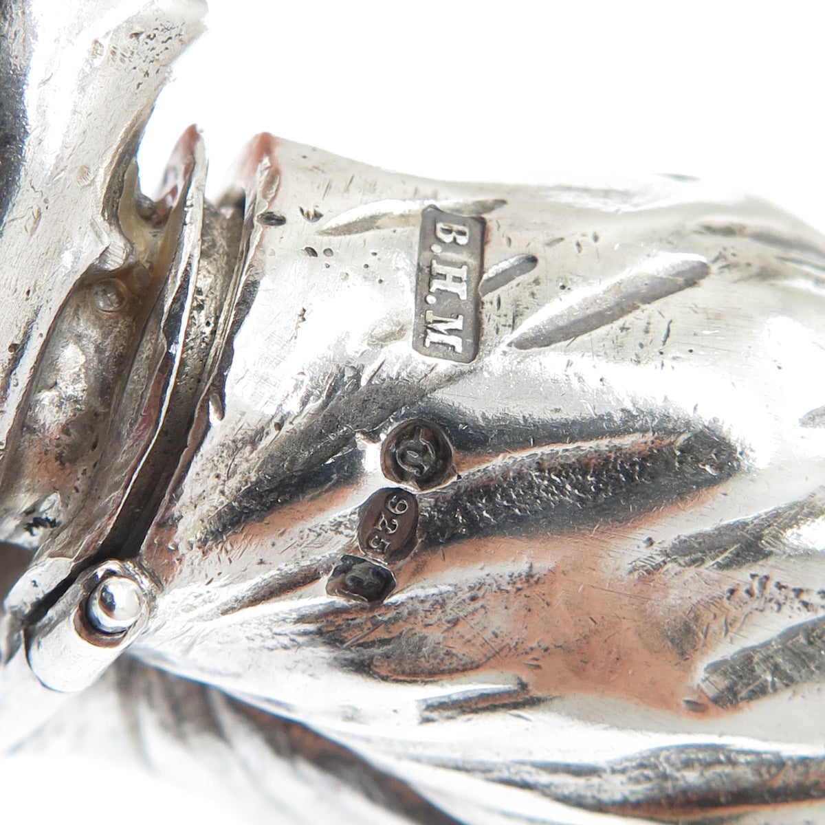 BERTHOLD HERMANN MULLER 925 Sterling Antique 1914 Dutch Boy Salt / Pepper Shaker
