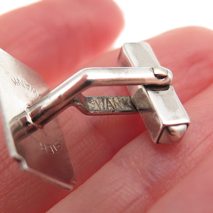 Swank 925 Sterling Silver Antique Art Deco Cufflinks