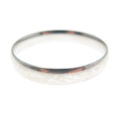 925 Sterling Silver Vintage Classic Wedding Band Ring Size 11.25