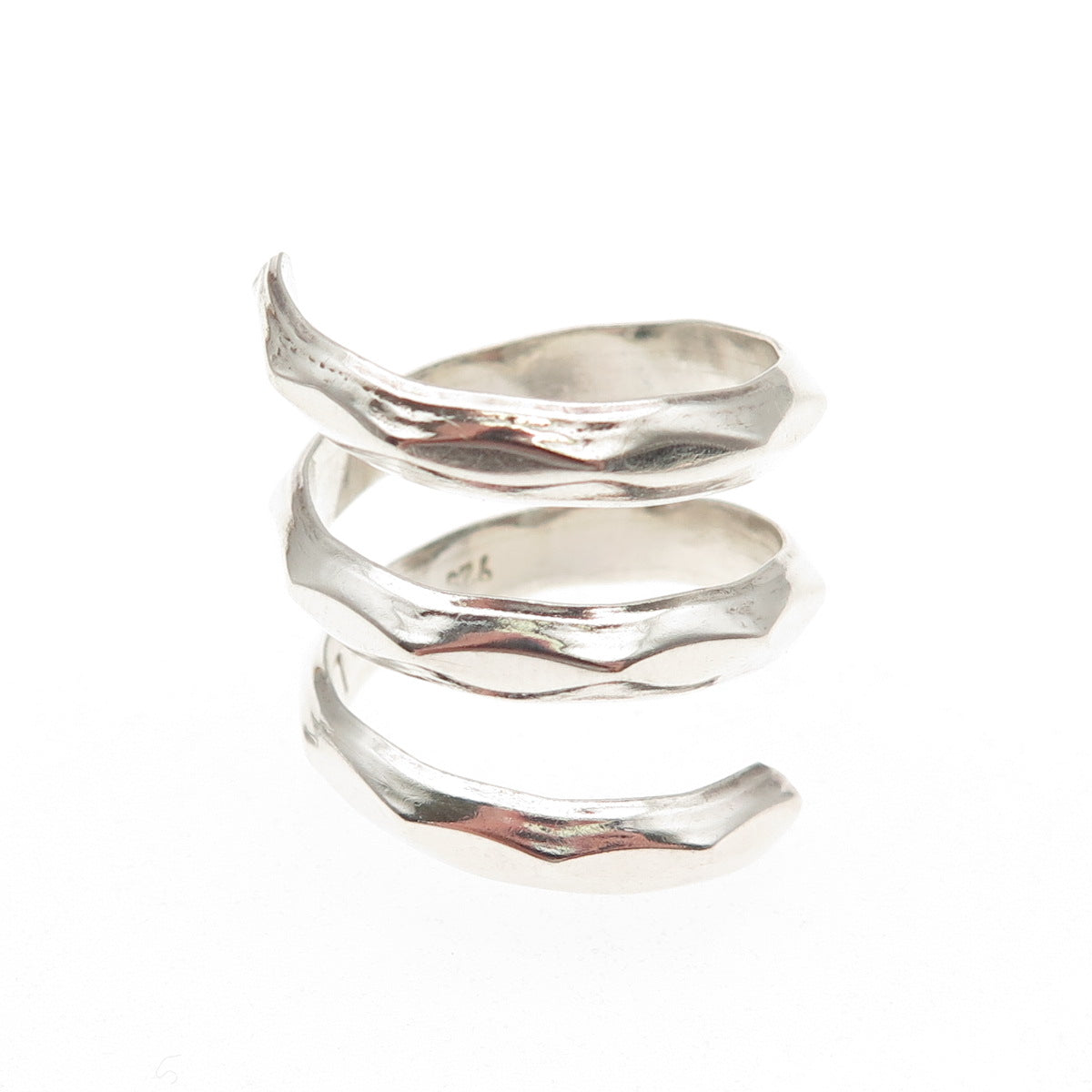Dominique Dinouart Sterling Vintage Mexico Modernist Adjustable Ring Size 8.25