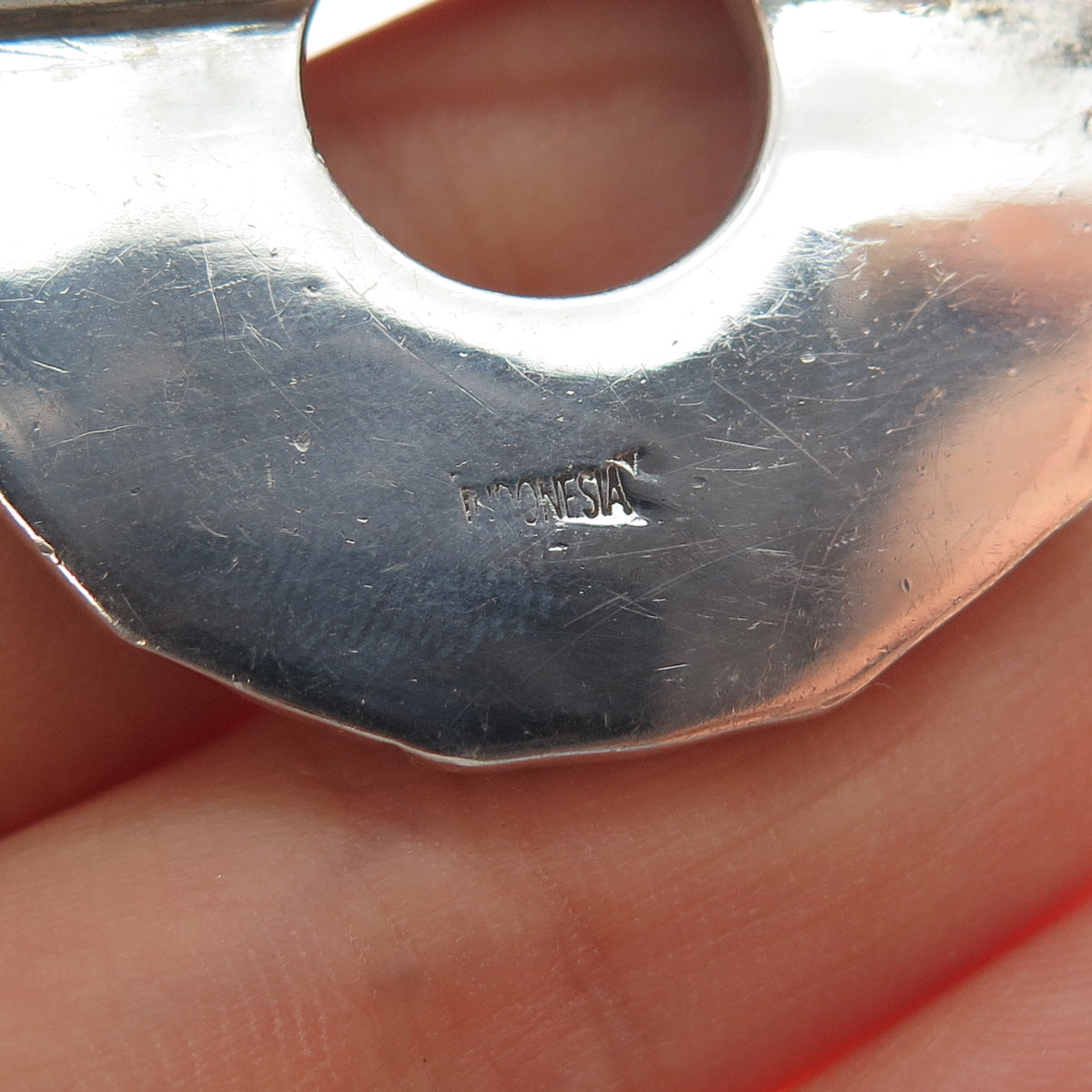 JOHN HARDY 925 Sterling Silver Vintage Celtic Woven Bamboo Pin Brooch