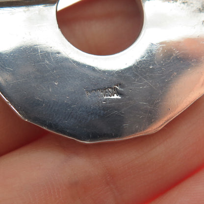 JOHN HARDY 925 Sterling Silver Vintage Celtic Woven Bamboo Pin Brooch