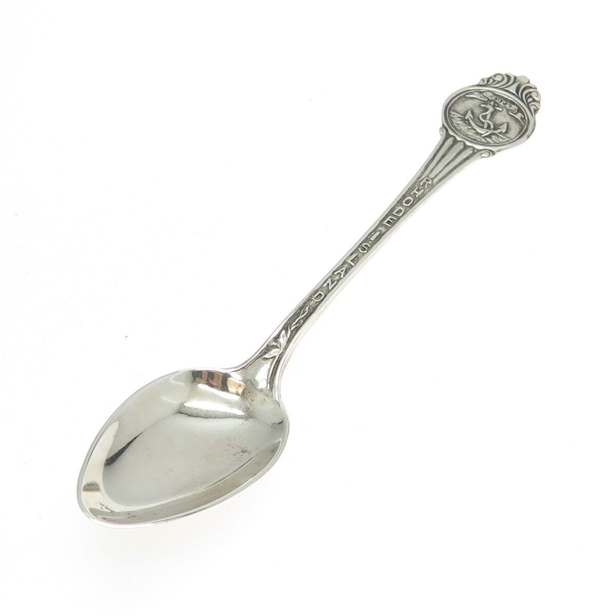 MANCHESTER 925 Sterling Silver Antique Art Deco Rhode Island Coffee Spoon