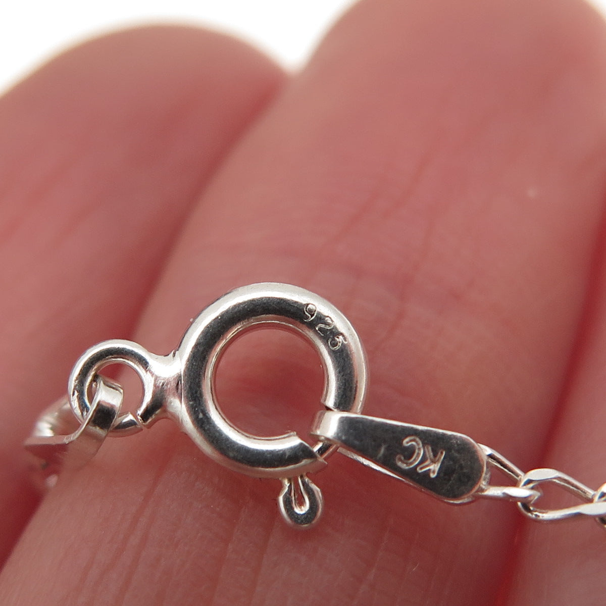 925 Sterling Silver Curb Chain Necklace 18"