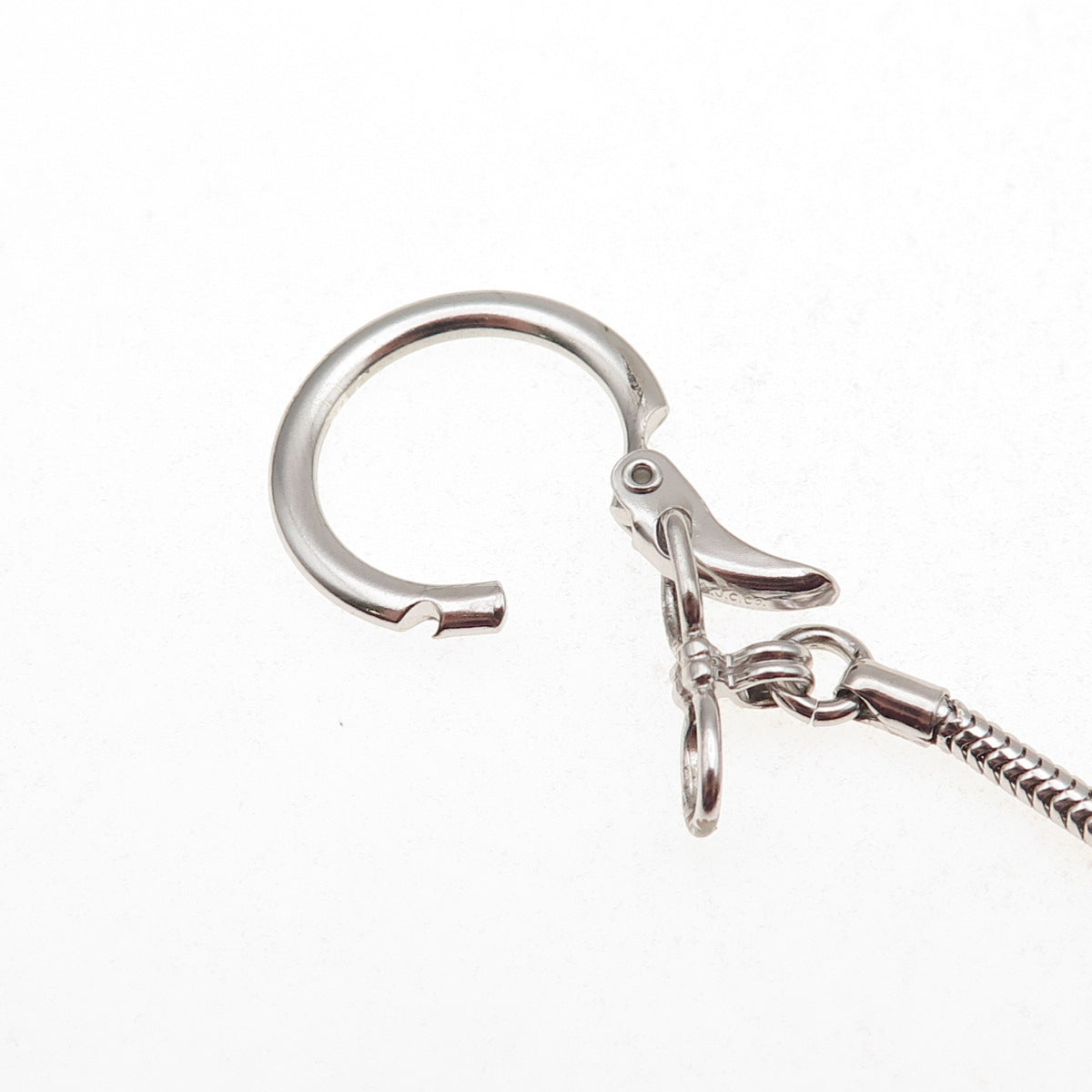 American Jewelry Chain Co 925 Sterling Vintage Female Golf Player Key Fob Holder