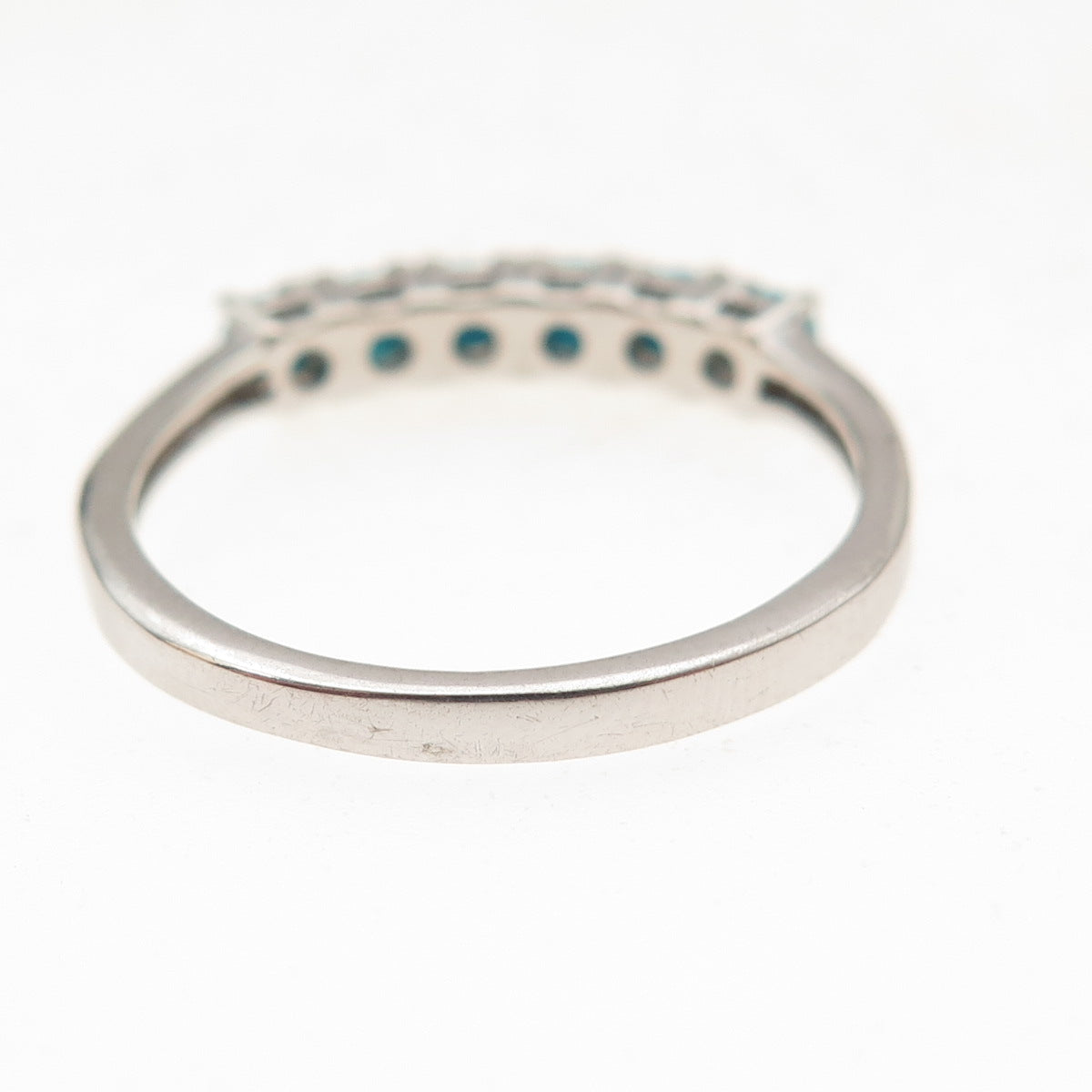 Chuck Clemency 925 Sterling Silver Real Sleeping Beauty Turquoise Ring Size 8.25