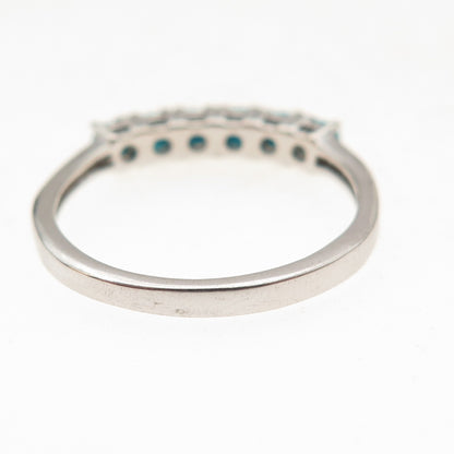 Chuck Clemency 925 Sterling Silver Real Sleeping Beauty Turquoise Ring Size 8.25