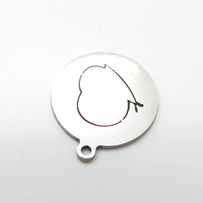 925 Sterling Silver USA Two In Town Snail Charm Pendant