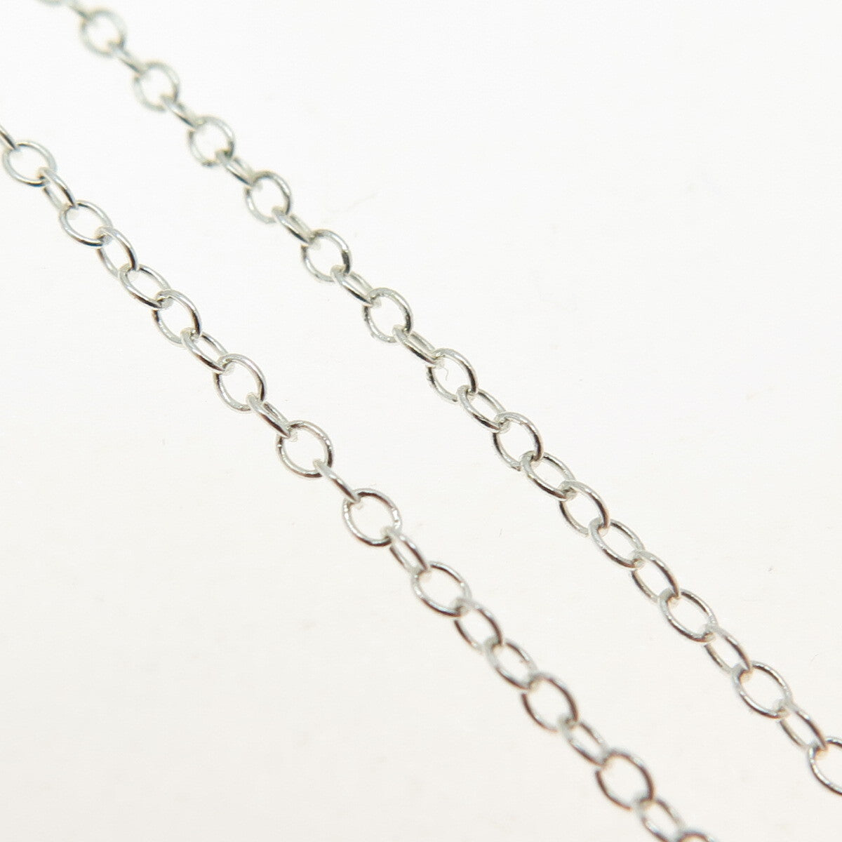 925 Sterling Silver Cable Chain Necklace 18"