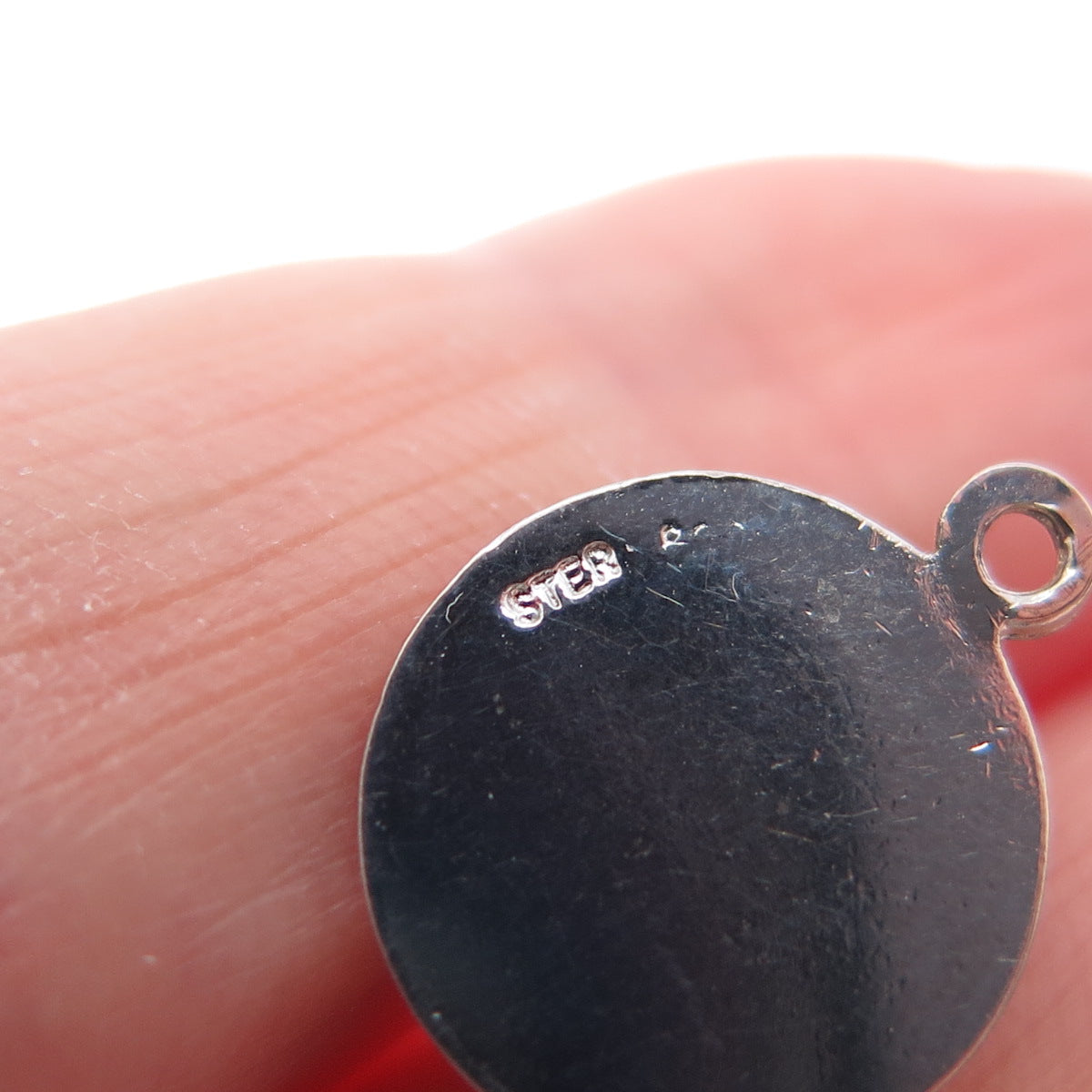 925 Sterling Silver Vintage Drum Minimalist 3D Charm Pendant