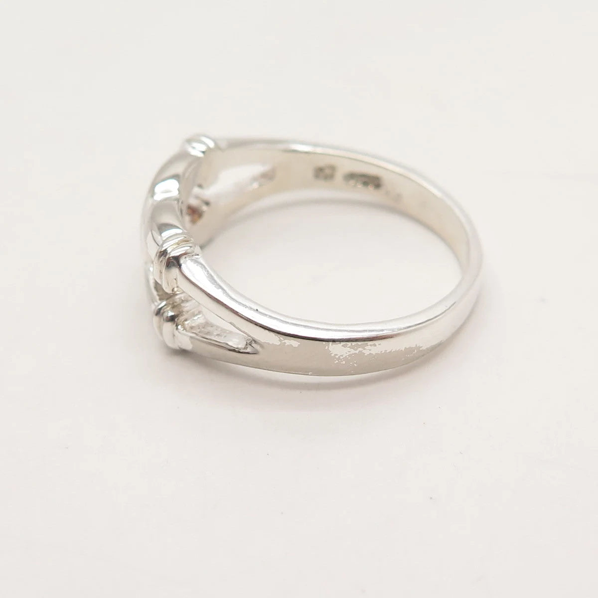 925 Sterling Silver Vintage Knot Ring Size 6.75