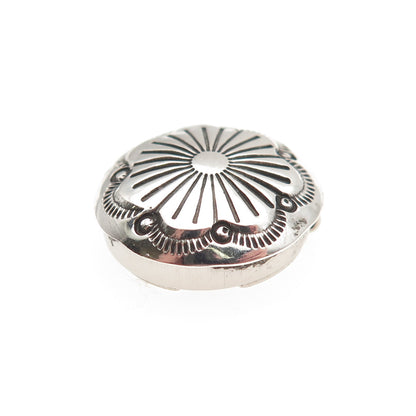 Old Pawn 925 Sterling Silver Vintage Southwestern Concho Tribal Clip Button