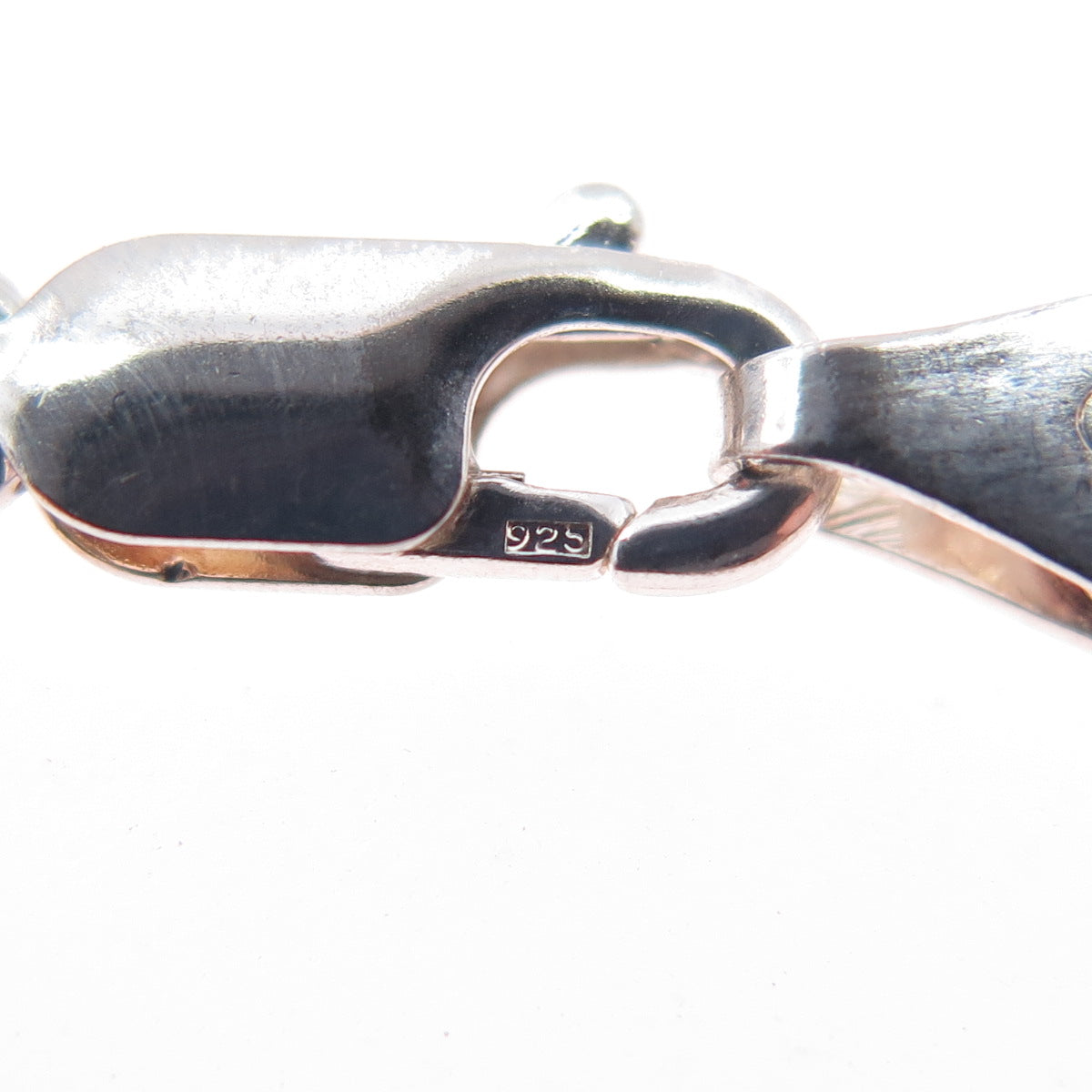 925 Sterling Silver Vintage Italy Figaro Chain Necklace 20"