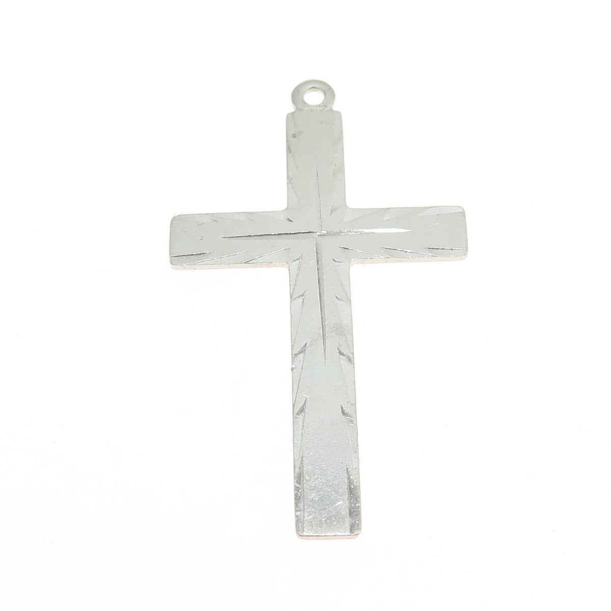 TRU KAY 925 Sterling Silver Vintage Cross Religious Pendant