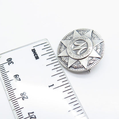 925 Sterling Silver Vintage Metropolitan Life Insurance Co. Pin Brooch