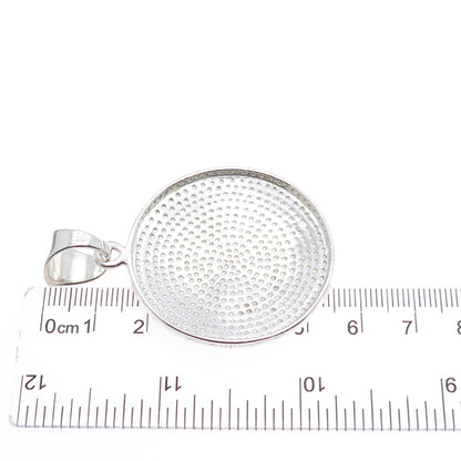 SILPADA 925 Sterling Silver Vintage Modernist Disc Charm Pendant