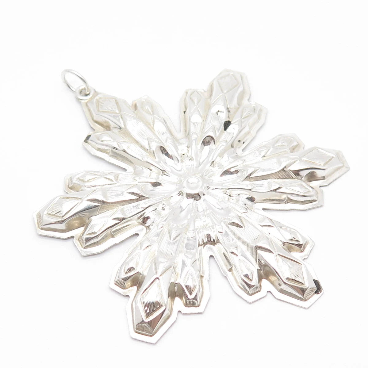 925 Sterling Silver Vintage 1974 Gorham Snowflake Christmas Ornament