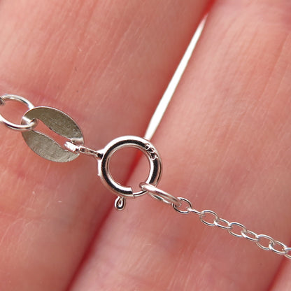 Sun 925 Sterling Silver 14K Gold Real Diamond Infinity Cable Chain Necklace 18"