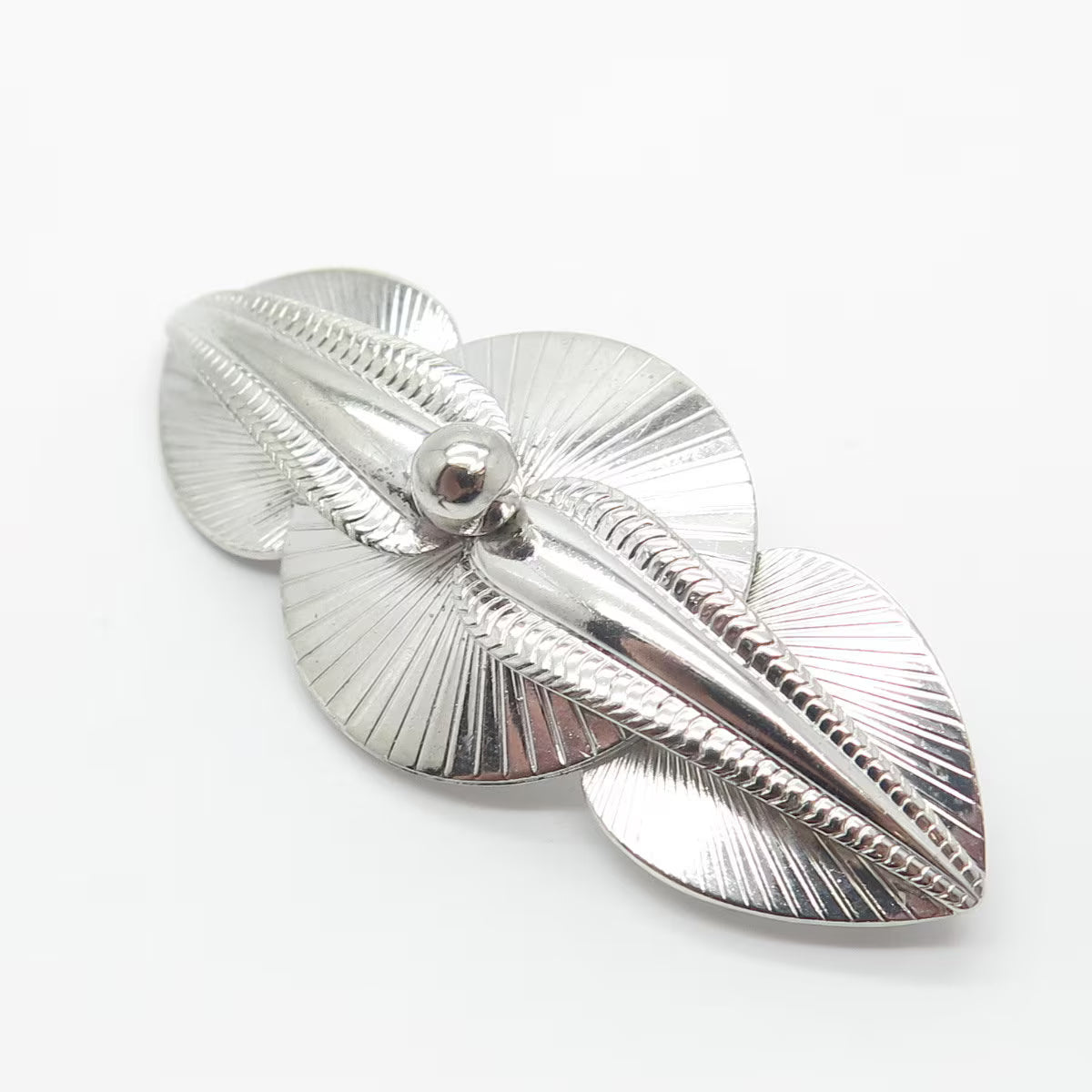 925 Sterling Silver Vintage Carl Art Modernist Pin Brooch