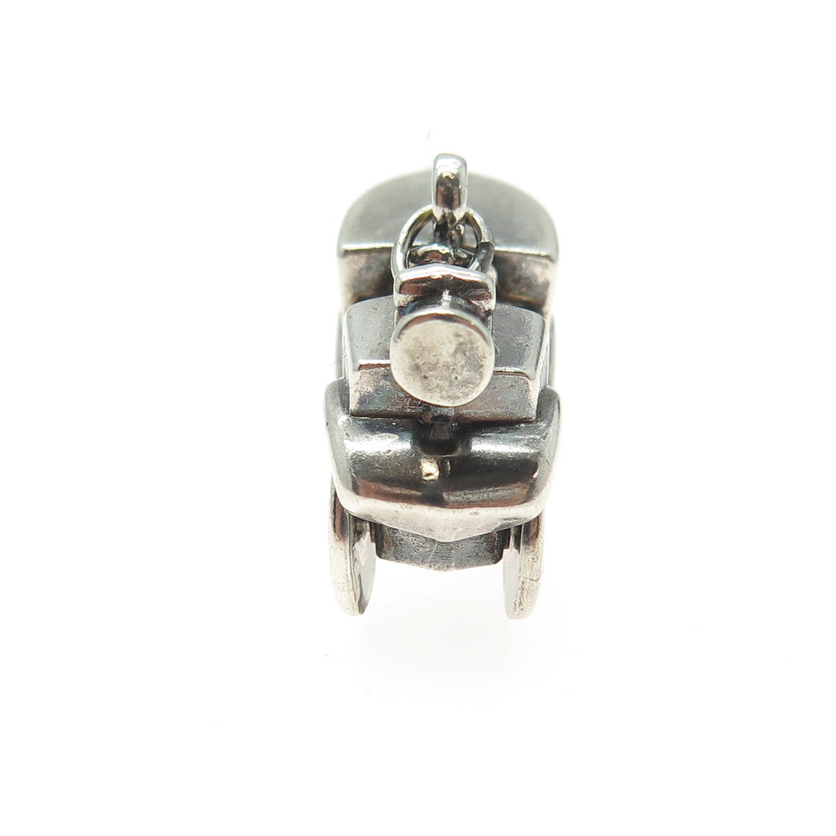 925 Sterling Silver Vintage Retro Car 3D Pendant