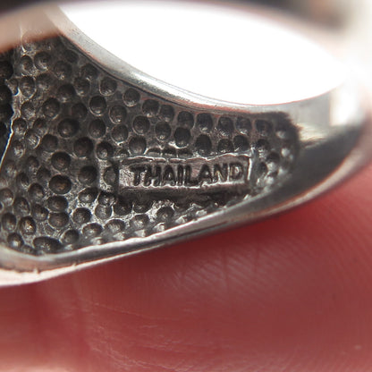 925 Sterling Silver Vintage Modernist Dome Heart Ring Size 7