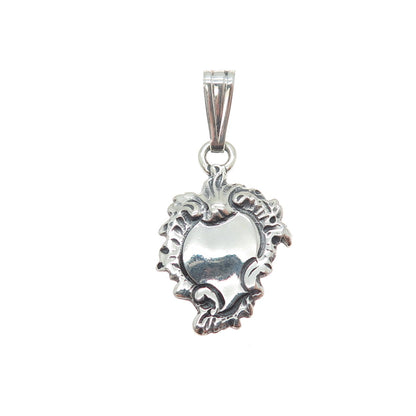 IC James Craig 925 Sterling Silver Vintage Art Deco Style Oxidized Charm Pendant