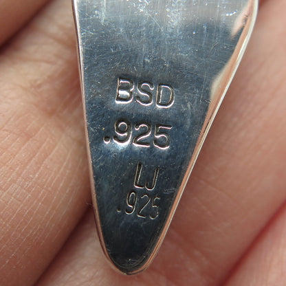 BSD BUNGO STRAY DOGS 925 Sterling Silver Vintage Real Larimar Amulet Pendant